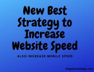 Strategy of Increase website speed