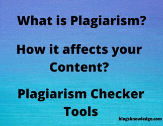What is plagiarism and tools