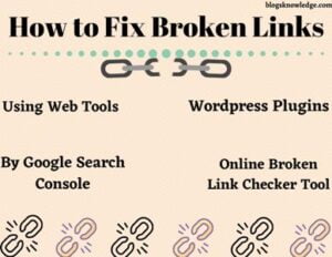 How to fix broken Links