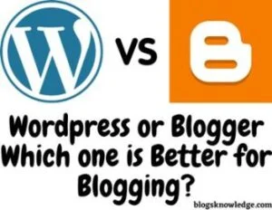 Wordpress or Blogger for Blogging