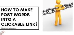 How to Make Post Words into a Clickable link