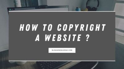 How to copyright a website
